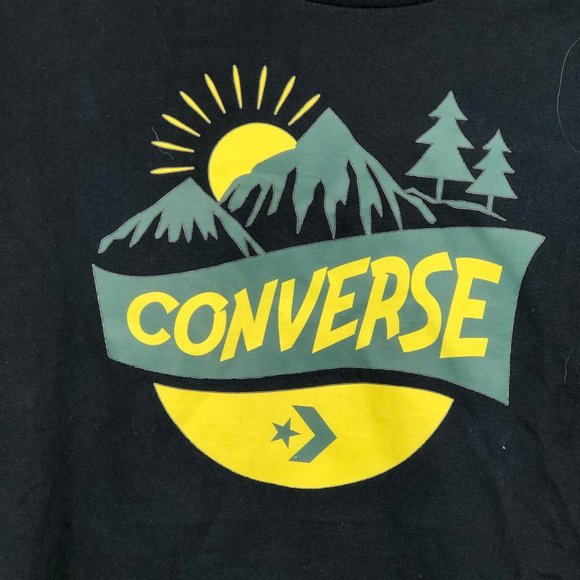 Converse Black & Yellow Classic T-Shirt | Men's Medium - Picture 5 of 6